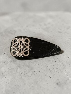 Black Bling Bend And Snap Hair Clip